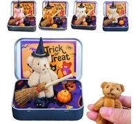 Halloween Bear with a Wizard's Hat. This miniature bear with a hat makes a great surprise gift for friends and family.