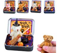 Halloween Bear with a Wizard's Hat. This miniature bear with a hat makes a great surprise gift for friends and family.