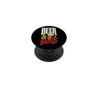 Halloween Beer & Boos Spooky Ghost Foam Graphic PopSockets Adhesive PopGrip