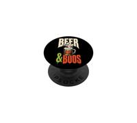Halloween Beer & Boos Spooky Ghost Foam Graphic PopSockets Adhesive PopGrip