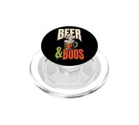 Halloween Beer & Boos Spooky Ghost Foam Graphic PopSockets PopGrip for MagSafe