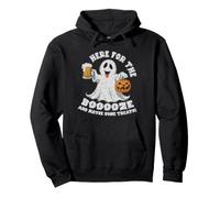 Halloween Beer Lover Ghost Costume, Here for the Booooze Pullover Hoodie