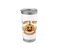 Halloween Beer Lover Pumpkin Costume, Let’s Get Smashed Stainless Steel Insulated Tumbler