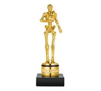 Halloween Best Costume Skeleton Trophy for Halloween Skull Party Favor Prizes, Gold Bones Game Awards, Costume Contest Event Trophy, Treats for Kids, Goodie Bag Fillers