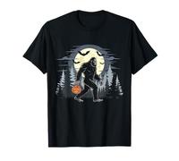 Halloween Bigfoot Sasquatch In The Forest Jack-O-Lantern Men T-Shirt