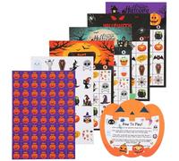 Halloween Bingo Games Set for 24 Players, 36pcs Bingo Cards Fall Party Supplies Fun Halloween Party Games Perfect for Kids Adults Festive Gatherings Family Classroom Activities Group Crafts