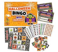 Halloween Bingo Party Game for Kids Adults - Premium Quality Bingo Calling Cards Pre-Cut for up to 40 Games and Winning Certificate - Party Favour Supplies, School Classroom Games, Family Activity
