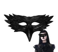 Halloween Bird Face Masque PU Leather Funny Cosplay Costume Accessory