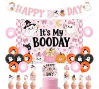 Halloween Birthday Boo Day Party Decorations It's My Boo Day Backdrop
