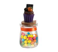 Halloween Biscuit Jar, Container for Storing Treats, Funny Candy Box for Dining Table, Haunted House, Mantle, Bedroom