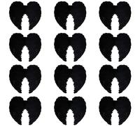 Halloween Black Angel Wings - Pack of 12 - Black Feather Wings with Elasticated Straps - Adults Dark Angel Halloween Trick or Treat Fancy Dress Costume Accessory