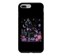 Halloween Black Cat Galaxy Costume Cat Lover Womens Girls Case for iPhone 7 Plus/8 Plus