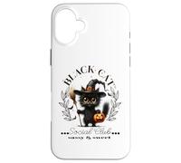 Halloween Black Cat Lovers Social Club Cute Sassy & Sweet Case for iPhone 16 Plus
