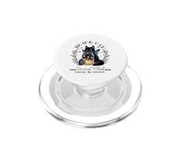 Halloween Black Cat Lovers Social Club Sassy & Sweet PopSockets PopGrip for MagSafe