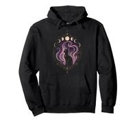Halloween Black Cat Starry Night Spooky Women Graphic Pullover Hoodie