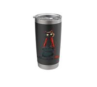 Halloween Black Cat Vampire Cape Cute Funny Gothic Stainless Steel Insulated Tumbler