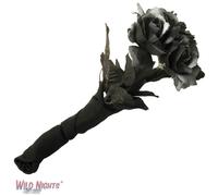 Smiffy's Corpse Bride Bouquet - Black Roses - Fancy Dress Halloween Accessory - corpse bouquet fancy dress halloween bride black accessory roses