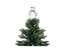 Halloween Black Crow Tree Topper Decoration, Mini Tree Topper Spooky Halloween Tree Ornaments with Metal Spring Base, Raven Figurine Collectible Ornaments for H-alloween Tree Party Decor