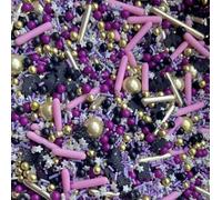 Halloween black purple gold metallic sprinkles edible pearls rods cupcake cake toppers biscuits ball mix pearls decoration 100s 1000s party baking HOCUS POCUS