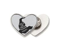 Halloween Black Witch Hat Heart Metal Pin Brooch Clip Love