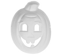 Halloween Blank DIY Face for Halloween Cosplay Parties Festivals Hand Painted Props Costume Accessories White Mould for Adults Kids Women Men (White, 22x18cm)