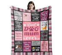 Halloween Blanket 150x130CM, Gothic Witchy Birthday Gifts for Women/Men, Gothic/Witchy Gifts, Halloween Christmas Decorations Gifts Blanket, Spooky Horror Skull Gifts (Dog Mum Gifts,150X130CM)