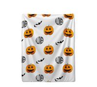 Halloween Blanket Soft Candy Corn Pumpkin Pattern Throw Blanket Flannel Bedding Blankets for Kids Adults Travel 50"" Szq618 (Orange, 100x50cm)