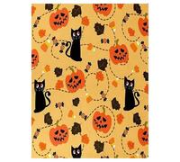 Halloween Blanket Throw Pumpkin, Funny Ghost Halloween Throw Blanket, Skull Blankets Fleece Throws Blankets for Flower, Soft Plush Thick Warm Throws for Sofa, Couch, Bed