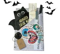 Halloween Blind Date with a Book - Gothic Mystery Roman, Bat Ghost Decoration | Spooky Reading Supplies for Holiday Party, Seasonal Gift for Teenagers, Women, Men, Adult Enthusiasts