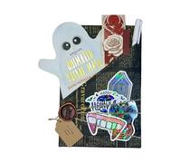 Halloween Blind Date With Books Horror Halloween Date with a Book Fantasy Romance Mystery Set for Enthusiasts Boyfriend Girlfriend Party Readers Bookish Lover Decoration (C)