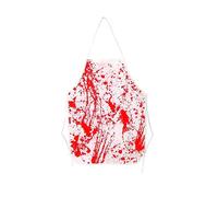 Halloween Blood Apron Role Play Blood Handprint Costume Design Spoof Accessory for Parties and Events Unique Apron Sleeve for Themed Gatherings Kitchen Divide Decoration (White, One Size)