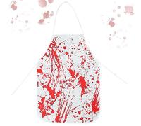 Halloween Bloody Apron Halloween Blood Scary Novelty Costume Splatter Butcher Accessory for Spooky Dress Up Party Zombie Chef A11WSXWQ