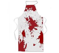 Halloween Bloody Apron Printed Blood Splattered Butcher Surgeon Waiter Chef Apron Horror Murder Theme Spooky Bloody Cooking Apron Cosplay Costume Prank Props Halloween Costume Zombie Chef (Pack Of 1)