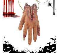 Halloween Bloody Body Parts,Bloody Dead Body Parts - Scary Fake Fingers Eyeballs Horror Props, Fake Human Hands Feet Set, Bloody Dead Body Parts