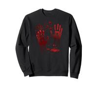 Halloween bloody hands blood splash costume zombie blood Sweatshirt