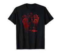 Halloween Bloody Hands Blood Splash Costume Zombie Blood T-Shirt
