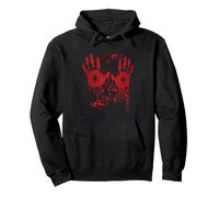 Halloween Bloody Hands Blood Splatter Zombie Costume Pullover Hoodie