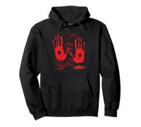 Halloween Bloody Hands Blood Splatter Zombie Costume Pullover Hoodie