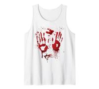 Halloween Bloody Hands Blood Splatter Zombie Costume Tank Top