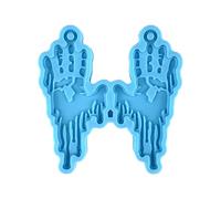 Halloween Bloody Hands Pendant Silicone Mold Suitable for Resin Epoxy Craft Earrings Jewelry Making Molds for Jewelry Making
