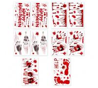 Halloween Bloody Window Stickers Handprint Footprint