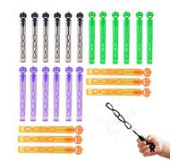 Halloween Blow Stick for Children, 24 Pieces Halloween Blow Stick Set - Hand-Held Bubble Fun for Children's Activities Outdoor Summer Children's Birthday Christmas Easter Outdoor