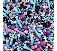 Halloween blue purple black stars metallic chocoballs sprinkles for halloween edible cupcake cake toppers biscuits pearls decoration 100s 1000s bright hocus pocus party baking MONSTER MASH