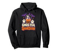 Halloween Boba Bubble Tea Ghost Ghos-Tea Funny Drink Pun Pullover Hoodie