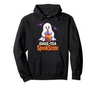 Halloween Boba Bubble Tea Ghost Ghos-Tea Funny Drink Pun Pullover Hoodie
