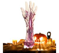 Halloween Body Parts,Fake Human Severed Hand Feet Haunted House Decoration - Halloween Bloody Dead Body Parts Scary Props for Floor Corner Horror-themed Parties Escape Rooms Film Television Photograph