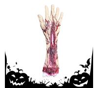 Halloween Body Parts, Horror Severed Hand Feet for Haunted House, Halloween Bloody Dead Body Parts Scary Props for Floor Corner Horror-themed Parties Escape Rooms Film Television Photography