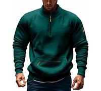 Halloween Bomber Jacket Men Lightweight Water Resistant Jackets Casual Laydown Collar Spring Fall Windbreaker with Multi Pockets Coat Sport Wear Christmas Tee Shirts (Dark Green, XXXXXL)
