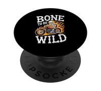 Halloween Bone To Be Wild Skeleton Rider PopSockets Adhesive PopGrip