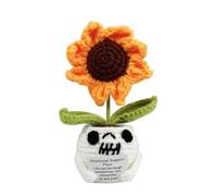 Halloween Boo Basket Stuffers for Women Him, Gifts for Boyfriend Girlfriend, Handmade Crochet Sunflower Ghost Gifts, Halloween Basket Present Stuff for Husband Wife Anniversary Birthday Gift Idea